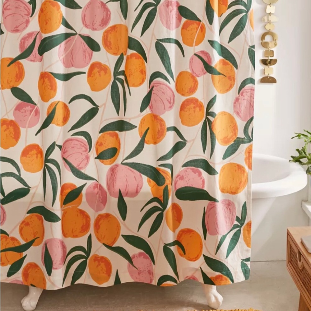 Peaches shower curtain from Urban Outfitters